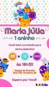 Convite BoloFofos para download gratis