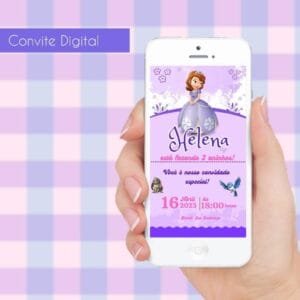 convite da princesa sofia