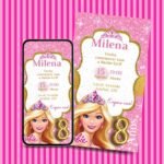 Como Criar um Convite de Aniversário da Barbie Personalizado gratis 27 convite de aniversário barbie download Fgratis