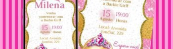 convite de aniversário barbie download Fgratis
