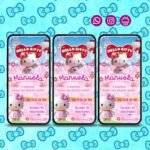 Convite Digital Hello Kitty Gratis para Download 28 convite de aniversário hello kitty