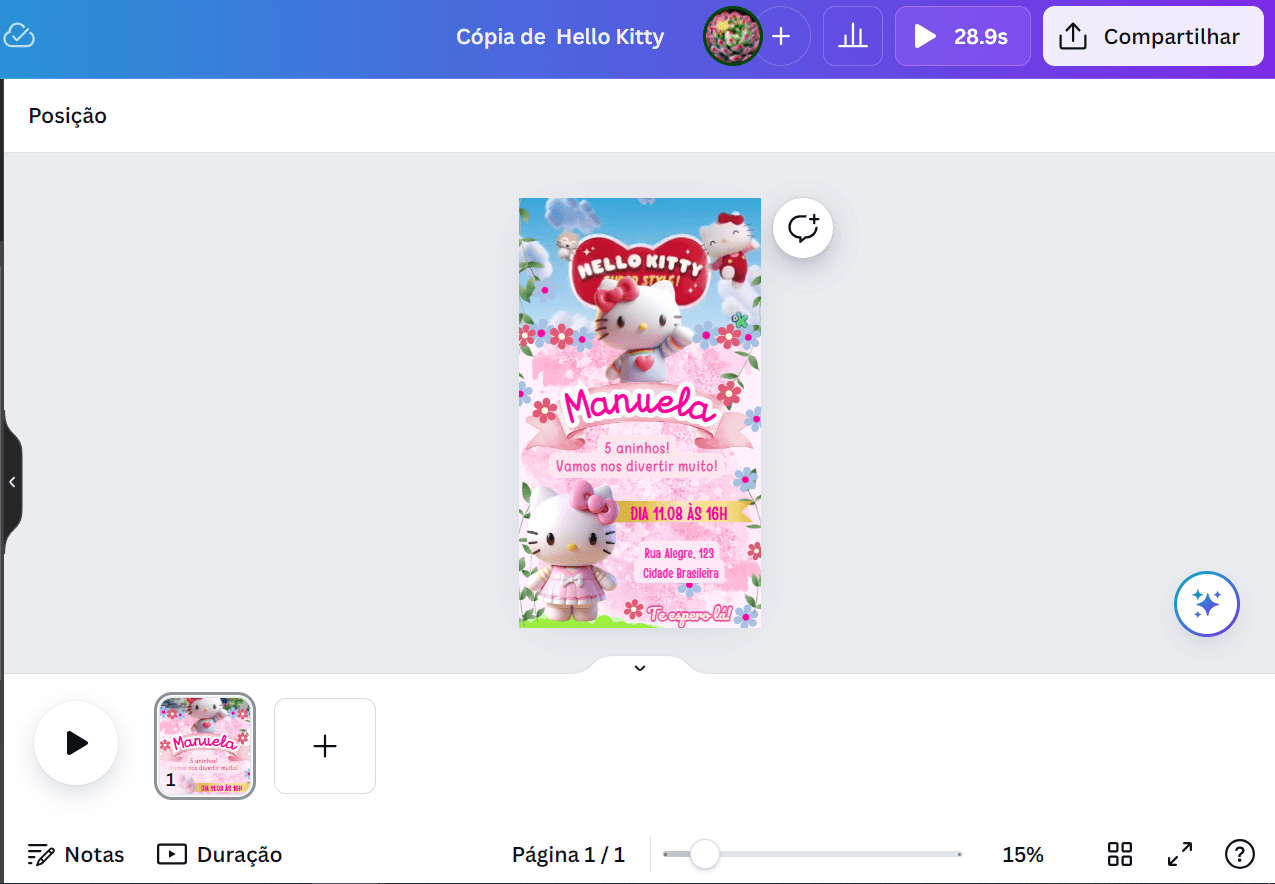 Convite Digital Hello Kitty Gratis para Download 6 convite de aniversário hello kitty para editar