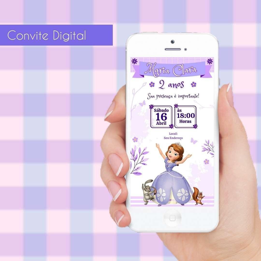 princesinha sofia convite 
