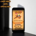 Convite Digital do Naruto Grátis para Download 26 Baixe Convite Digital do Naruto Gratis