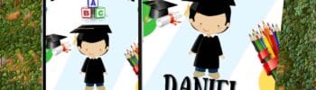 convite de formatura infantil editável grátis