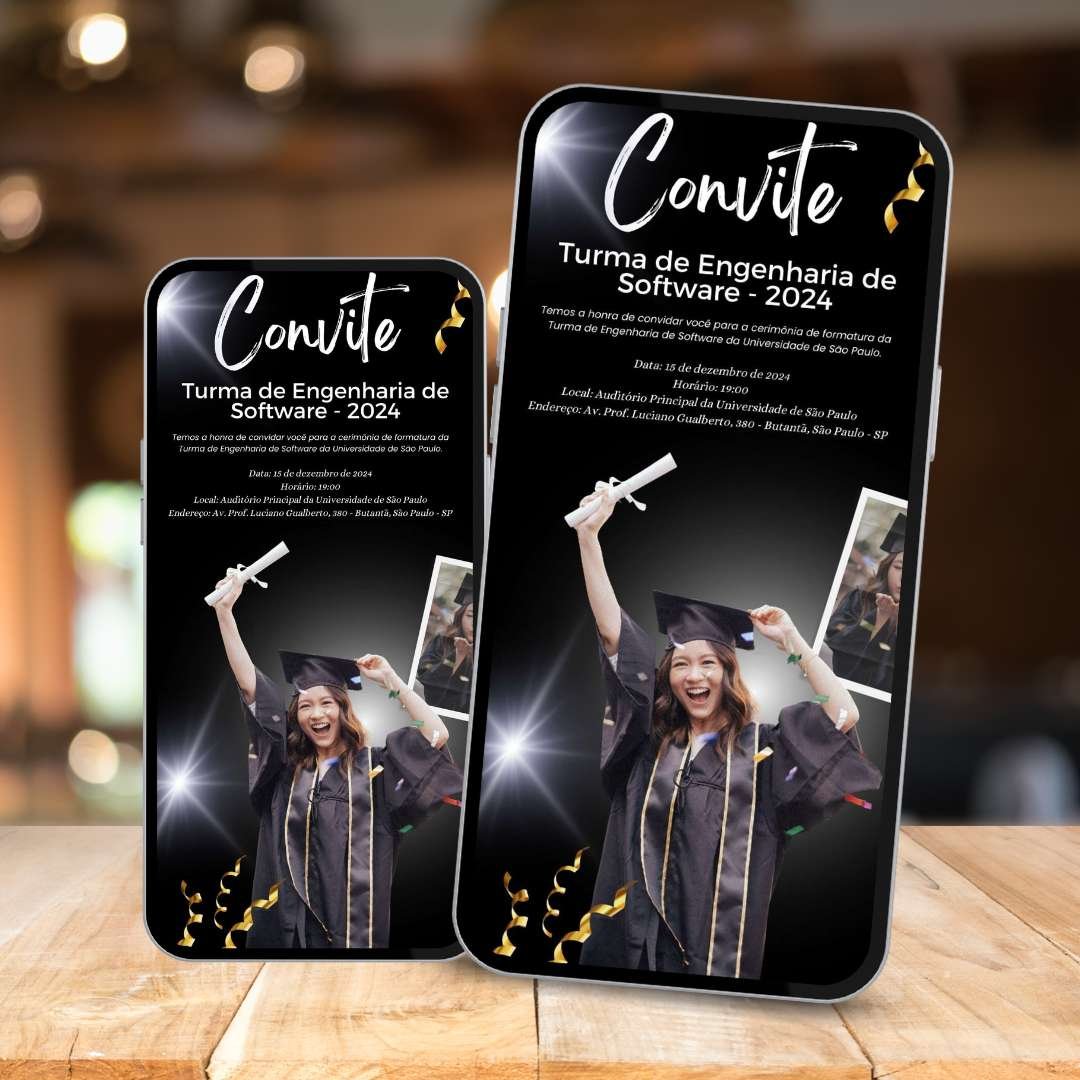 convite de formatura 
