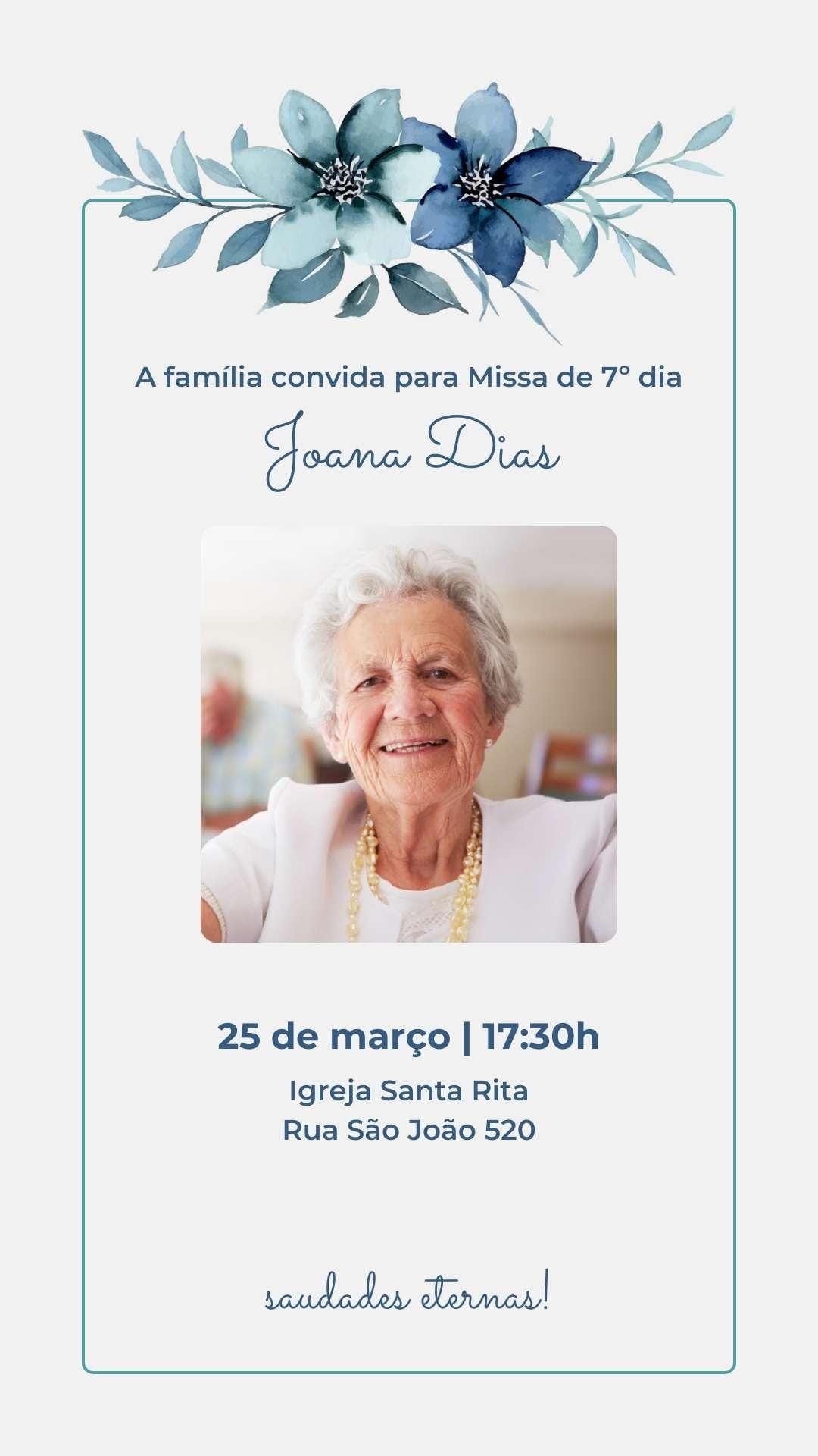 frases para convite de missa de sétimo dia