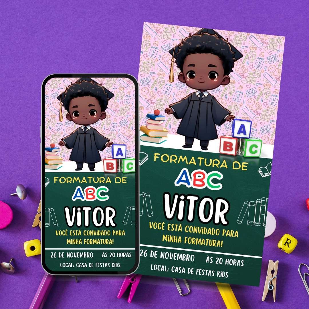 convite de formatura educação infantil
