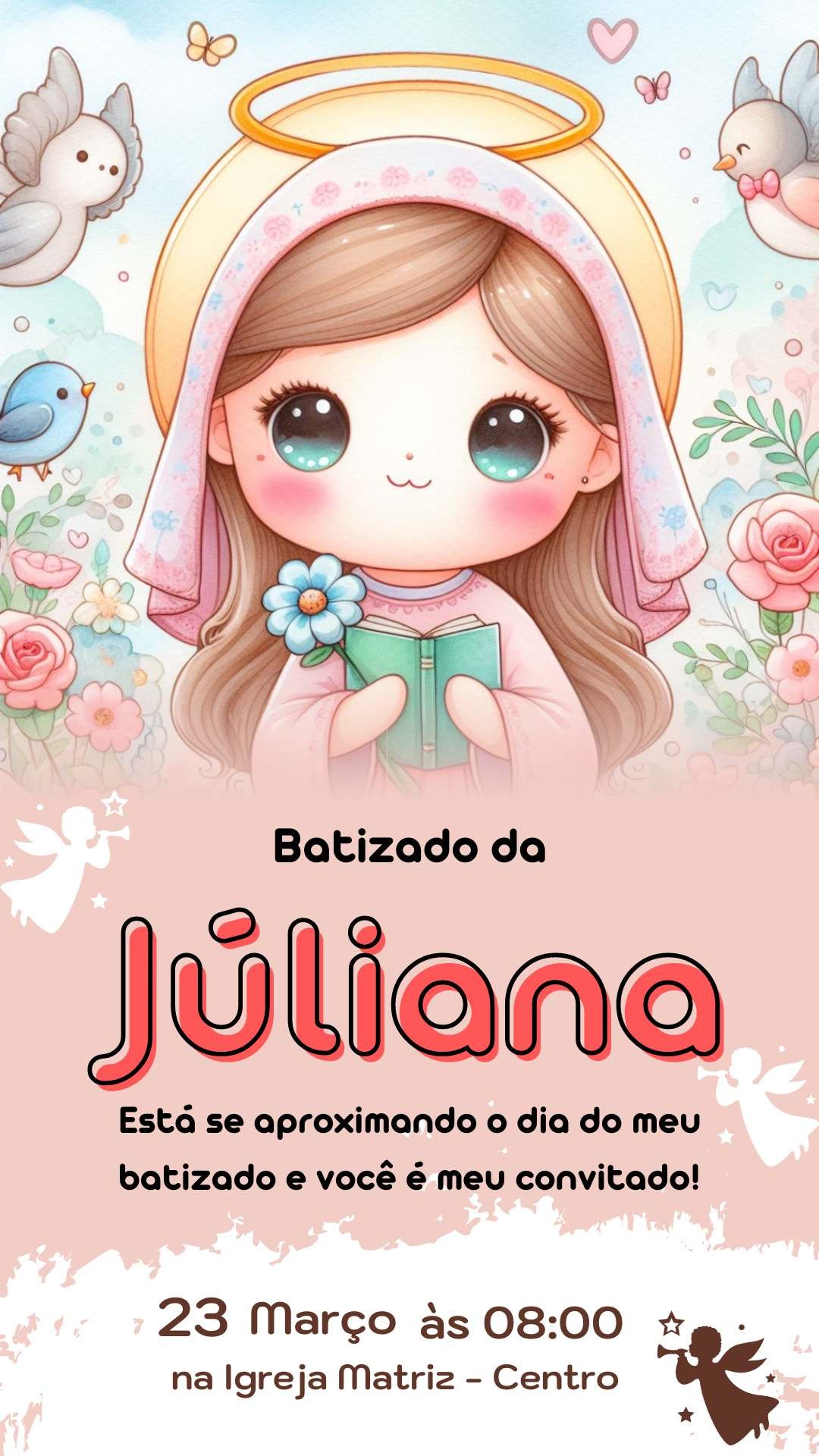 convite de batizado para convidados