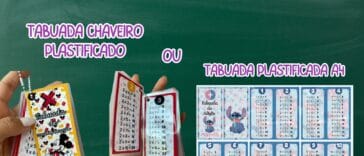 Tabuada Personalizada Para Imprimir Gratis no Canva