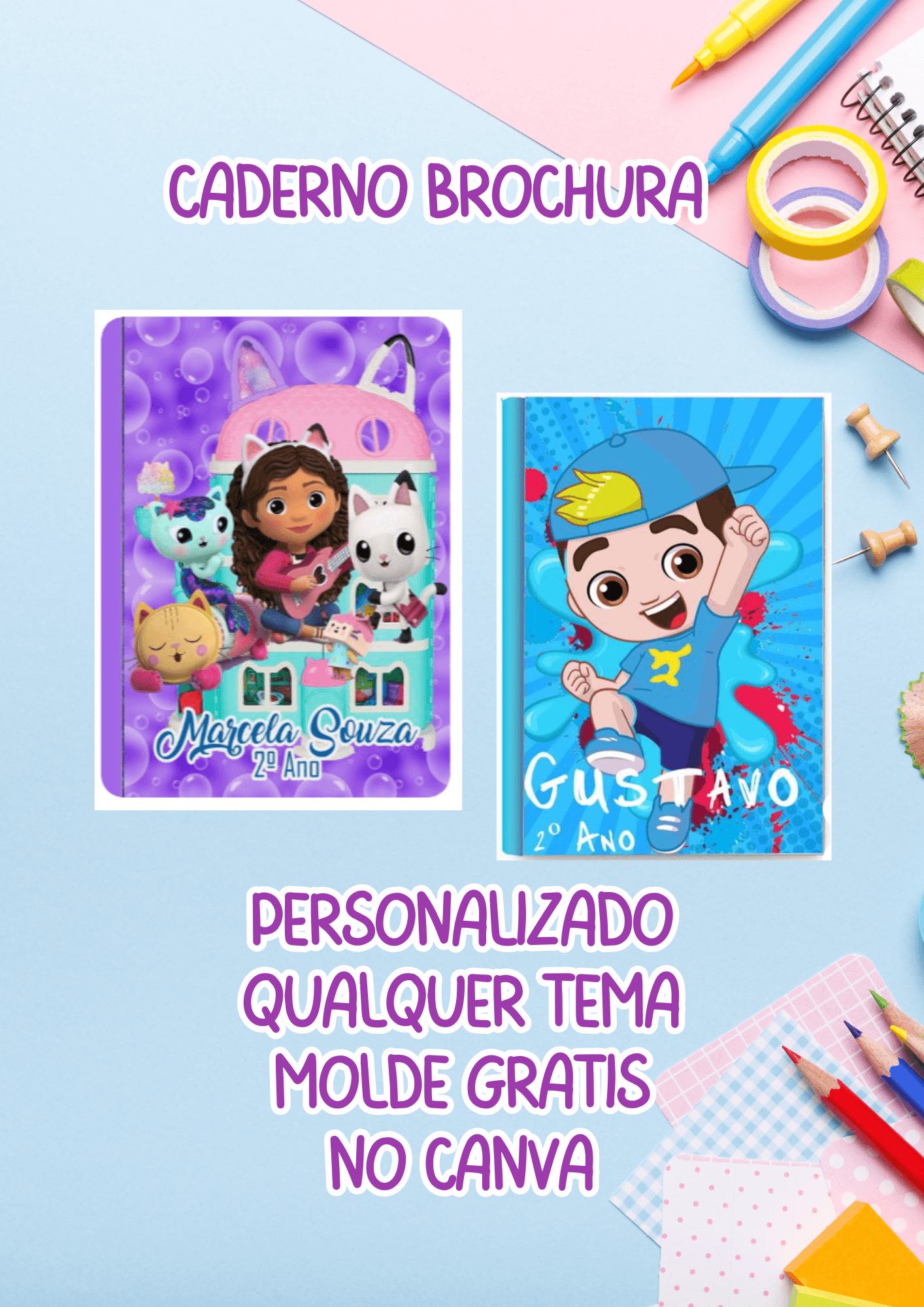 Como Personalizar Caderno Brochura