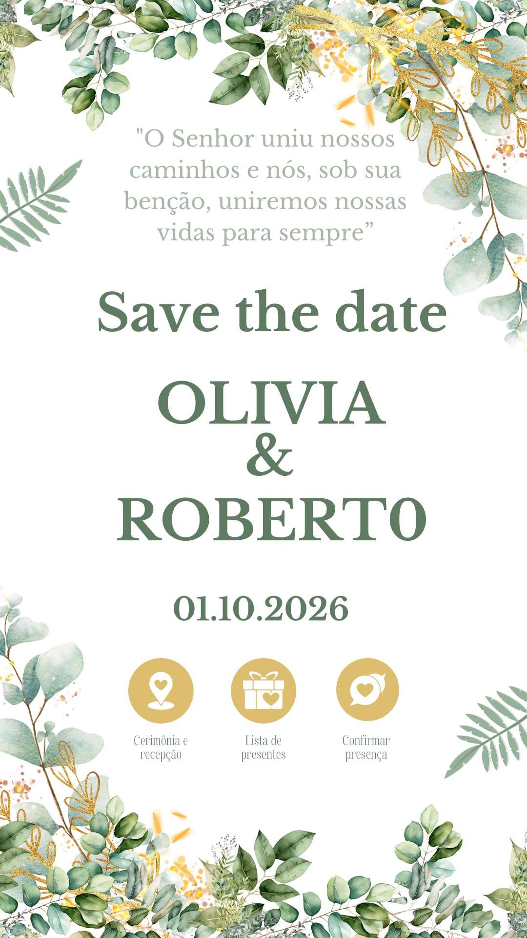 Convites de Casamento Digital Interativo