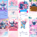 Convite do Stitch em branco