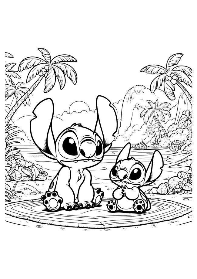 desenho do stitch para colorir e imprimir 