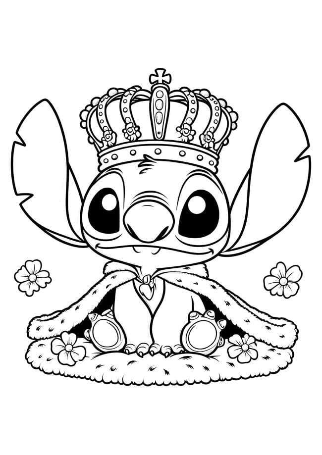 desenho para colorir stitch e angel 