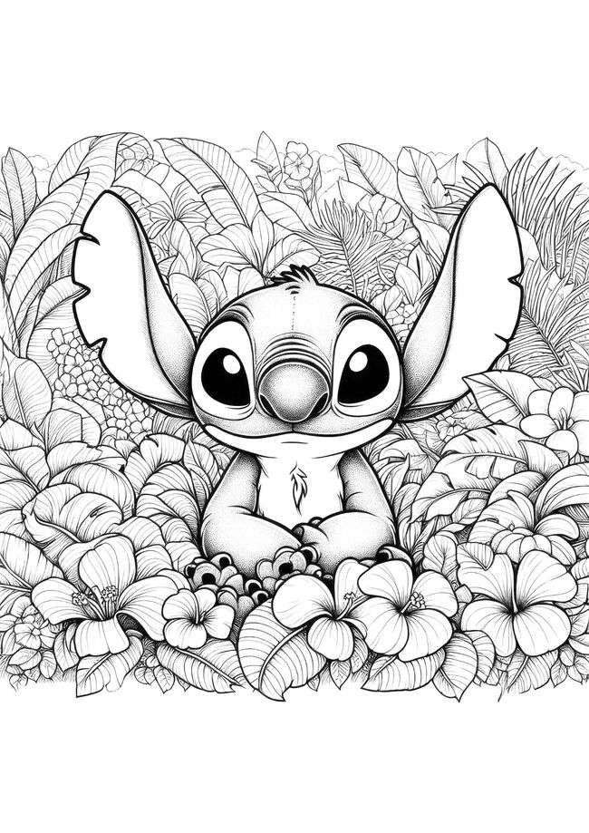 desenhos do stitch para colorir e imprimir