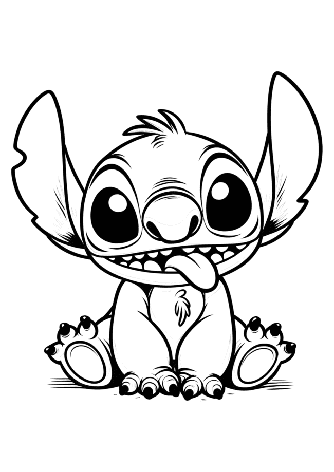 desenhos para colorir e imprimir do stitch 