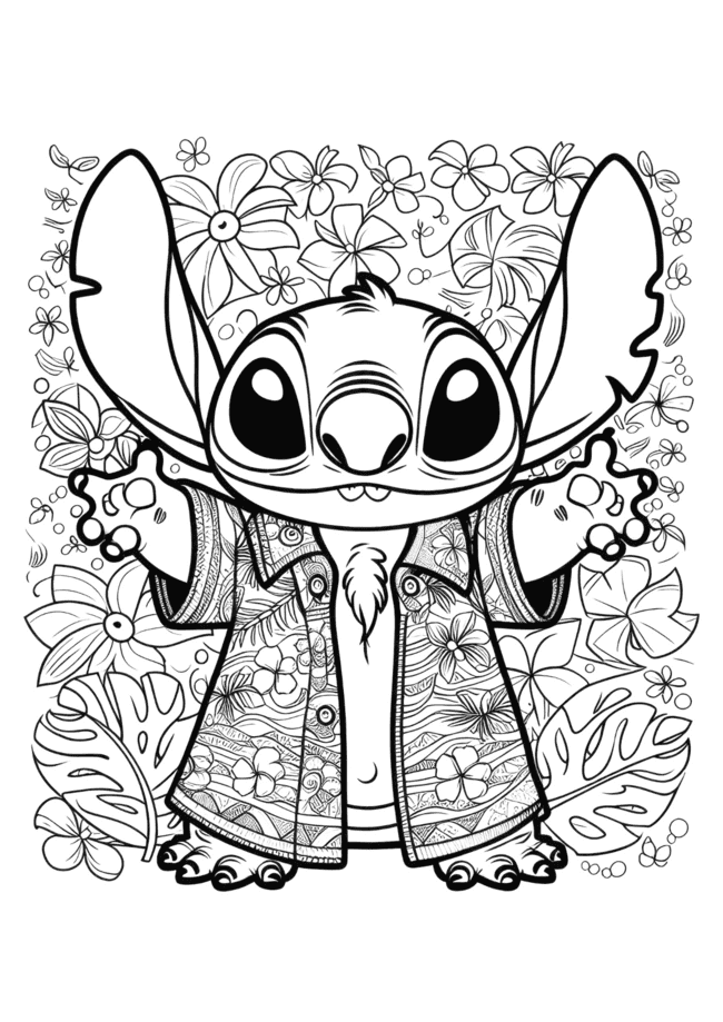 imagens do stitch para colorir