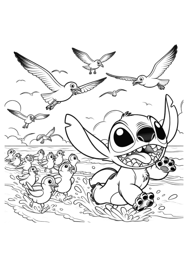 lilo & stitch coloring pages 