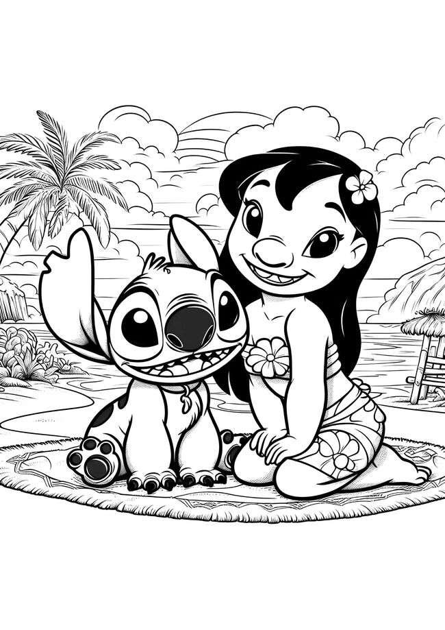 stitch colorir 