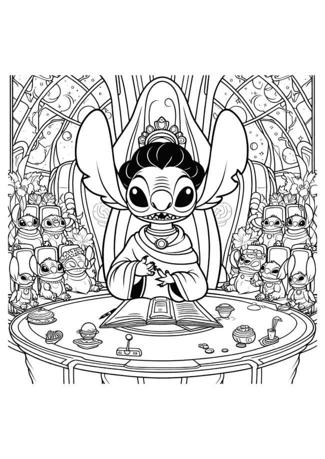 stitch desenhos para colorir 