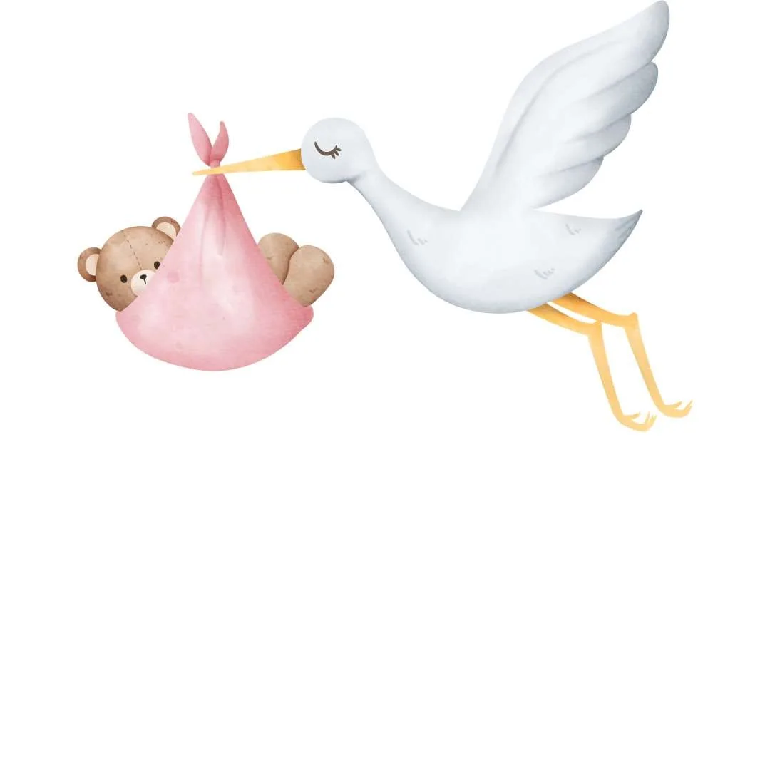 Convite de Cha Rifa Ursinha Princesa Template Gratuito, image size:1080x1080