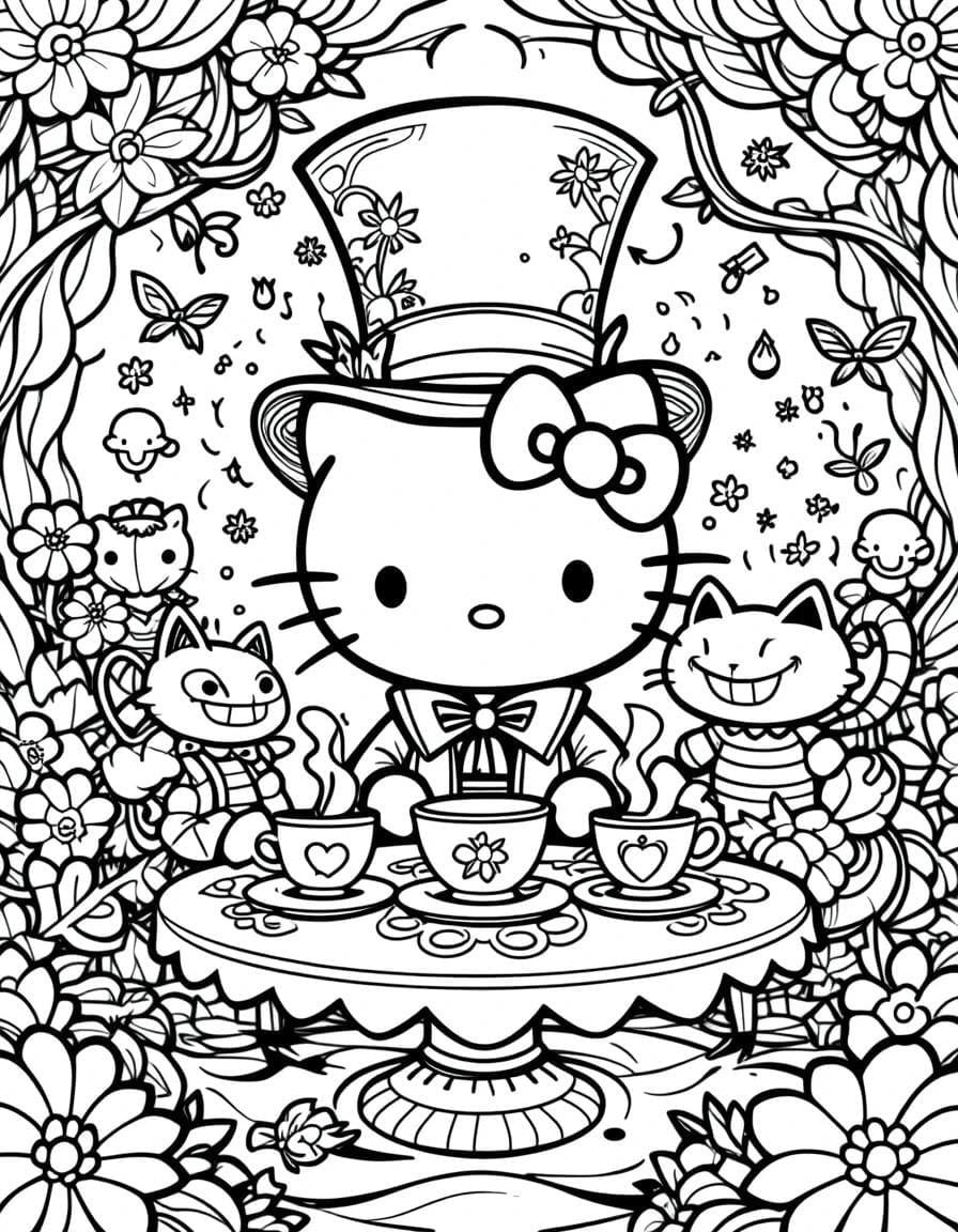 desenho hello kitty para imprimir