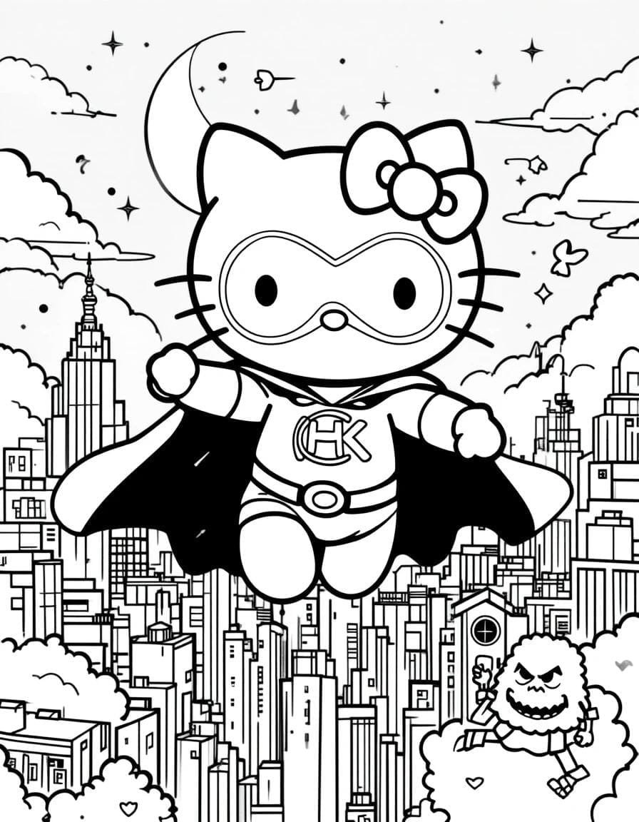 desenhos colorir hello kitty