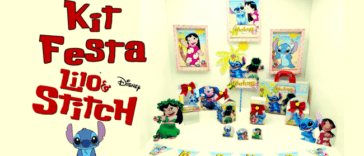 Kit de Festa Stitch para imprimir e personalizar