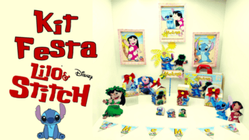 Kit de Festa Stitch para imprimir e personalizar