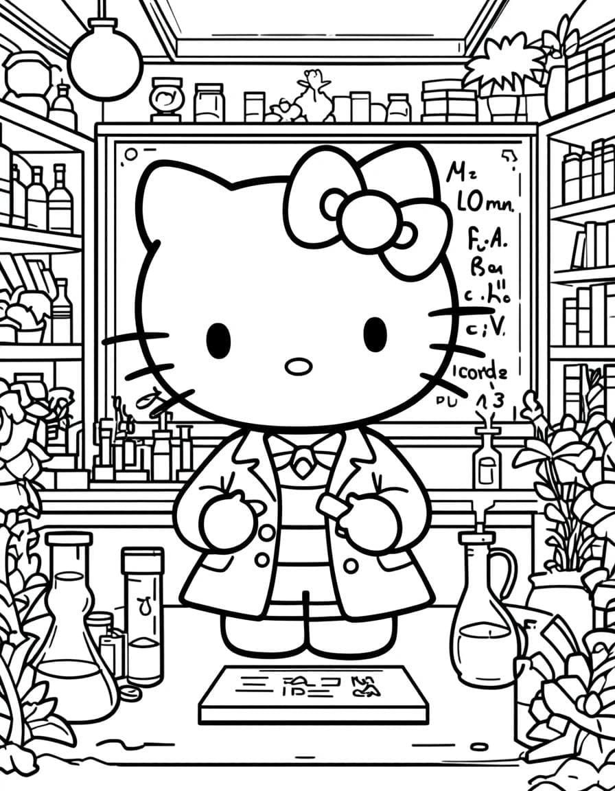 hello kitty para desenhar