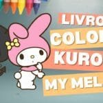 Kuromi e My Melody para Colorir: 20 Desenhos Grátis 29 LIvro de Colorir Kuromi e My Melody