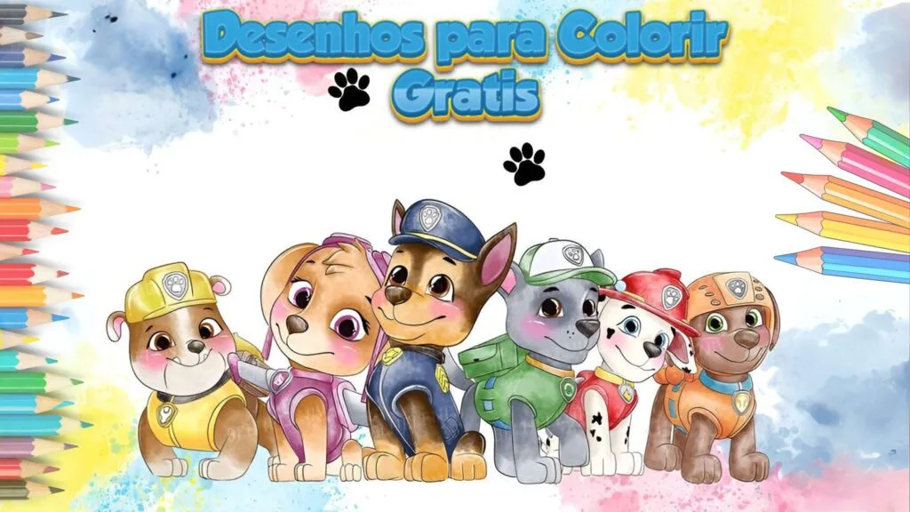 Patrulha Canina Para Colorir | 30 Desenhos Grátis 1 LiVRO DE COLORIR DA PATRULHA