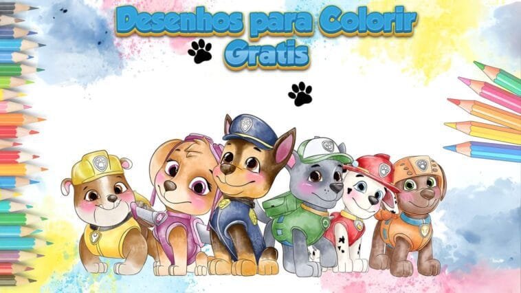 Patrulha Canina Para Colorir | 30 Desenhos Grátis 4 LiVRO DE COLORIR DA PATRULHA