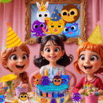 Kit Festa Bolofofos no Canva: Como Personalizar Todos os Itens em Minutos! 54 bolo bolofofos rosa
