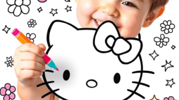 Melhor livro de colorir da Hello Kitty da internet e o melhor gratis