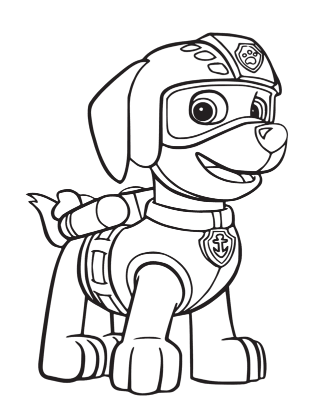 desenho da patrulha canina para colorir