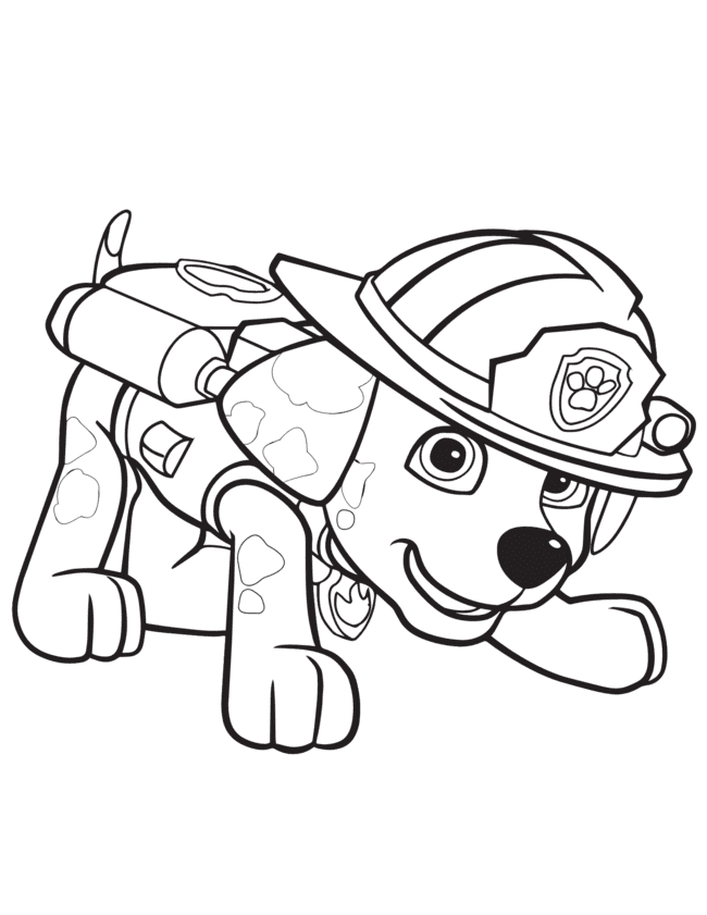 desenho patrulha canina para colorir