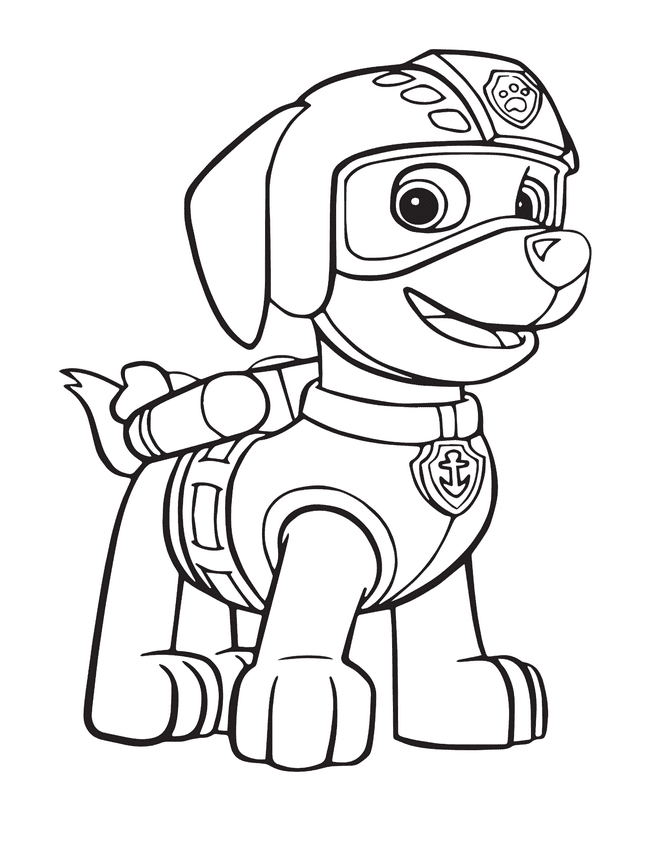 desenhos para colorir Chase Patrulha Canina