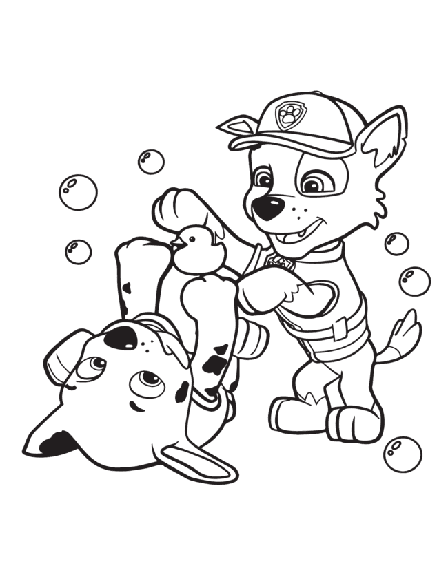 desenhos para colorir e imprimir patrulha canina