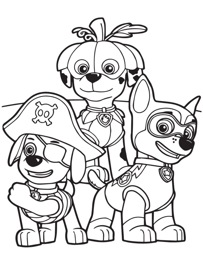 desenhos para colorir patrulha canina