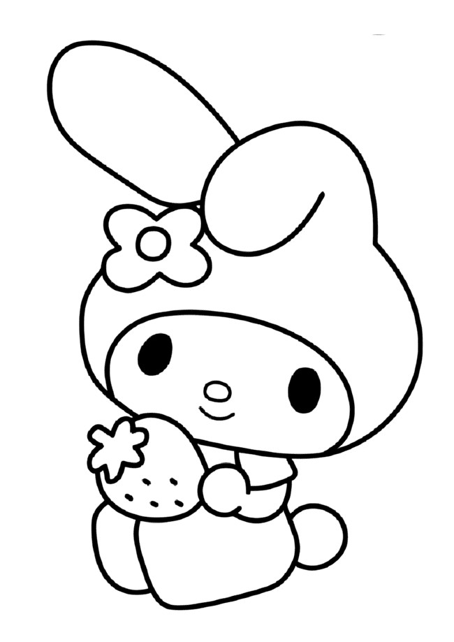 kuromi e my melody para colorir
