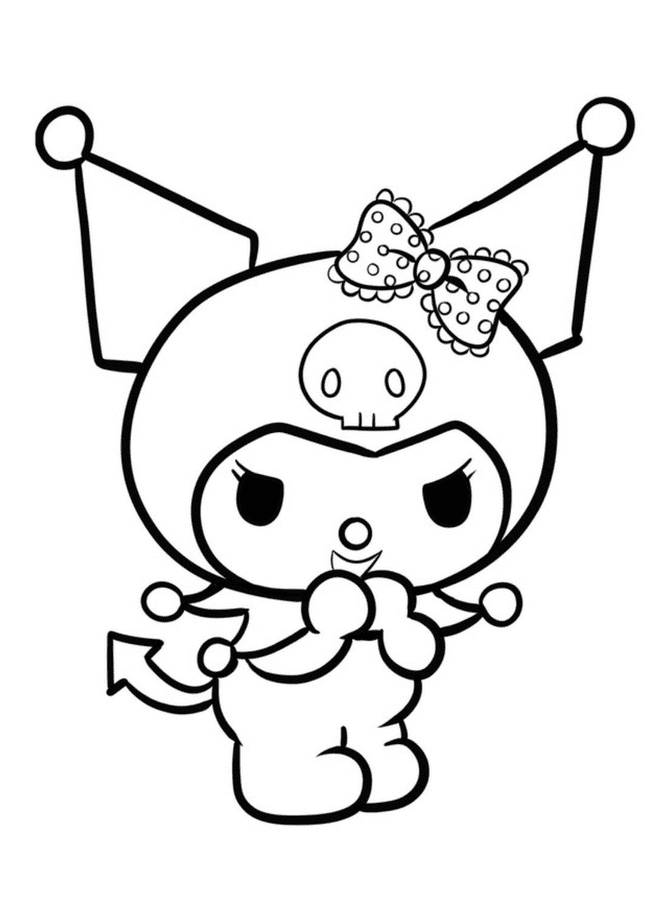 kuromi para colorir