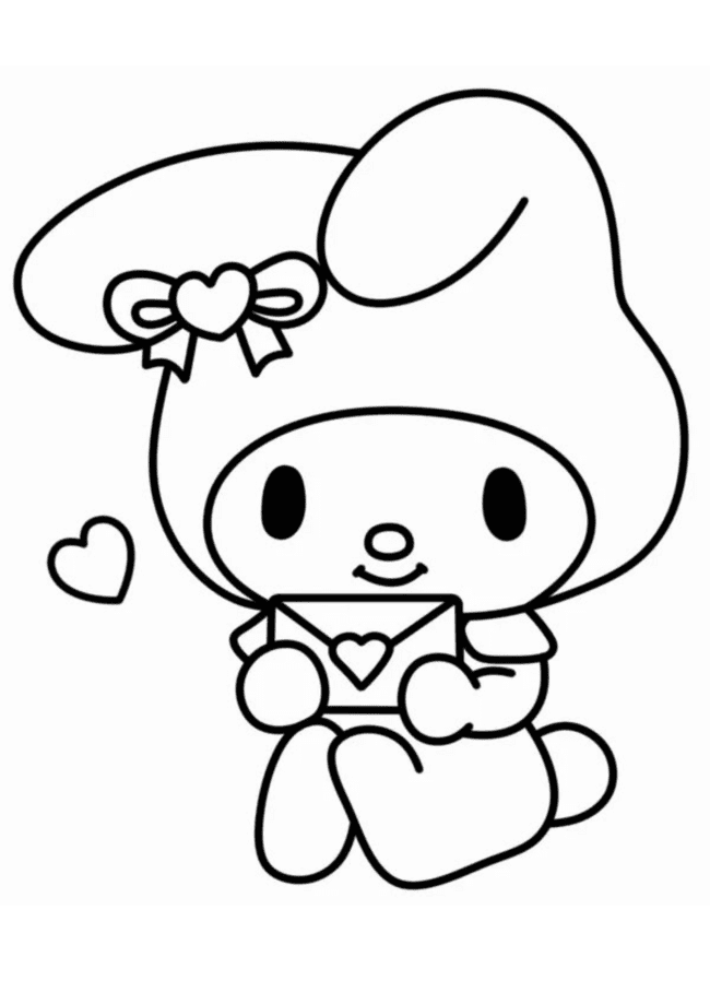 My Melody para colorir e imprimir grátis 