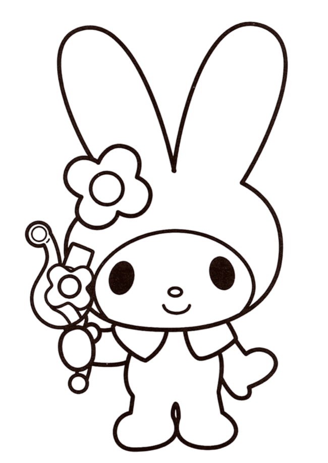 my melody para colorir