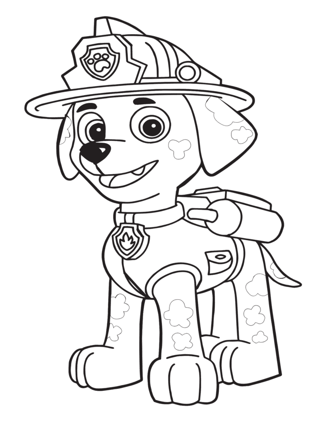 patrulha canina desenho para colorir