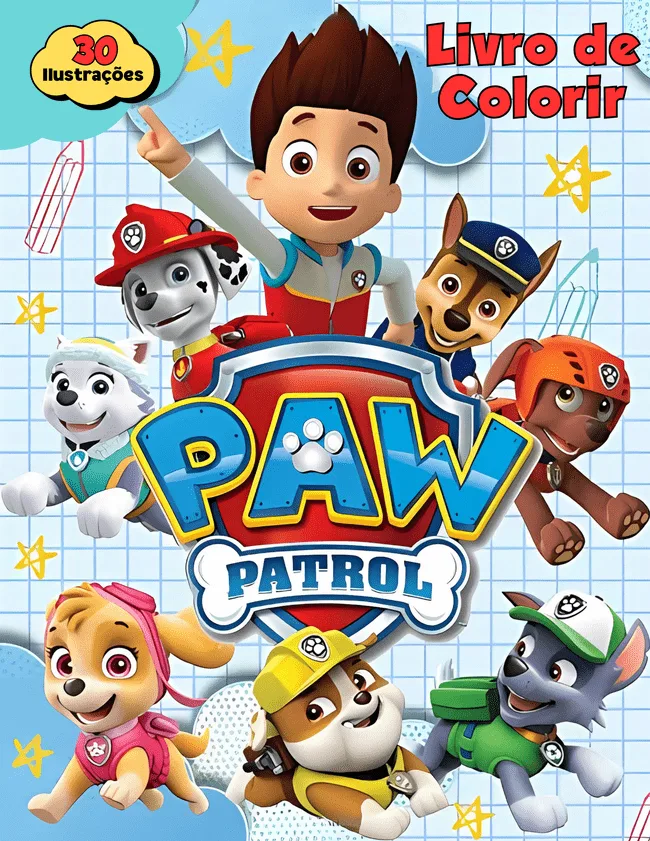 Patrulha Canina Para Colorir | 30 Desenhos Grátis 32 Patrulha Canina para colorir é uma ótima opção para entreter as crianças com desenhos divertidos e educativos