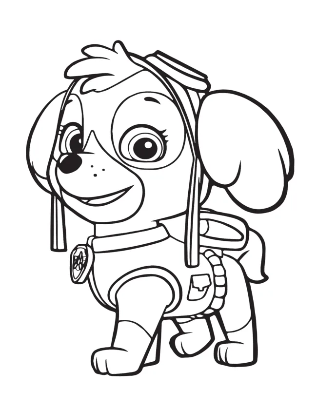Patrulha Canina Para Colorir | 30 Desenhos Grátis 48 patrulha canina para colorir sky