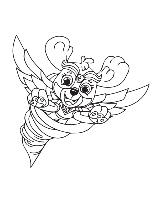 patrulha canina para colorir sky