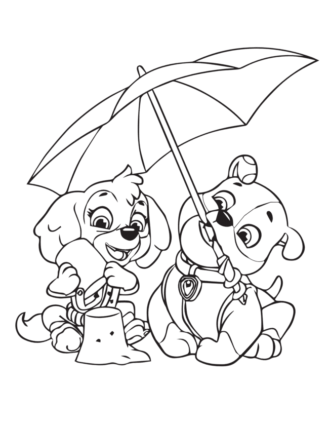 patrulha canina para colorir